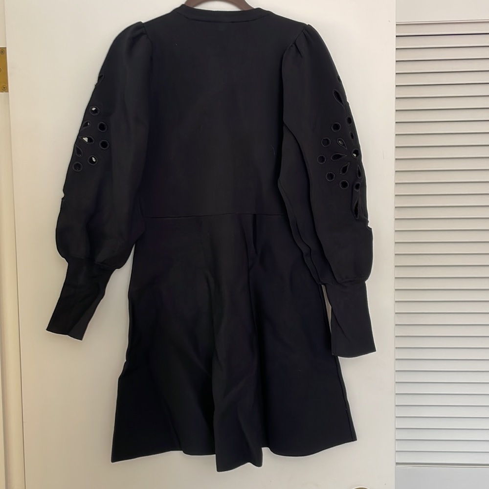 Express black cutout mini long sleeve dress size medium - Picture 2 of 2